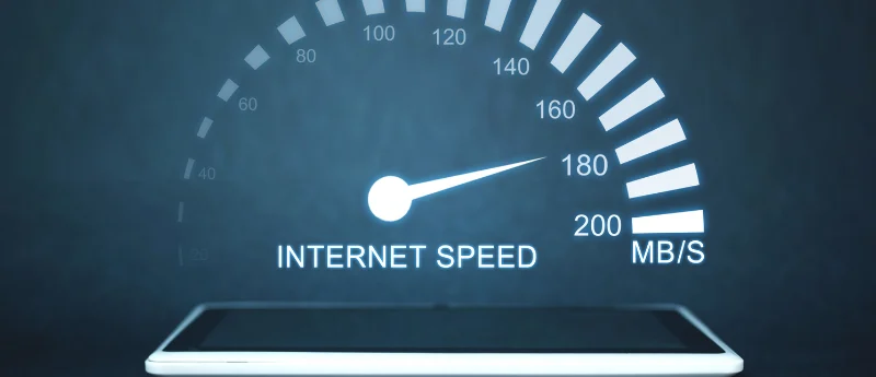 Illustration of internet speed measurements and their impact on online activities.