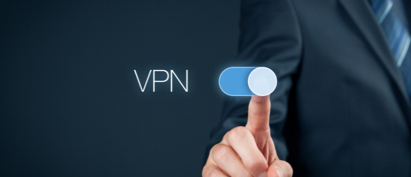 Illustration showing how a VPN encrypts and secures online data for enhanced privacy