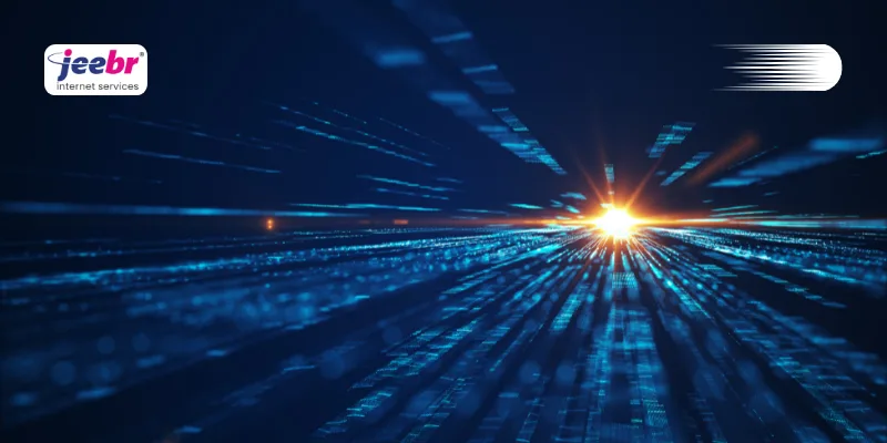 High-speed fiber optic broadband connection from Jeebr Internet