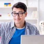 Student studying online with fast Jeebr Internet connection during exams
