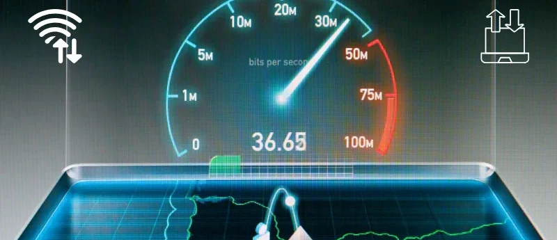 Upload speed vs download speed comparison chart